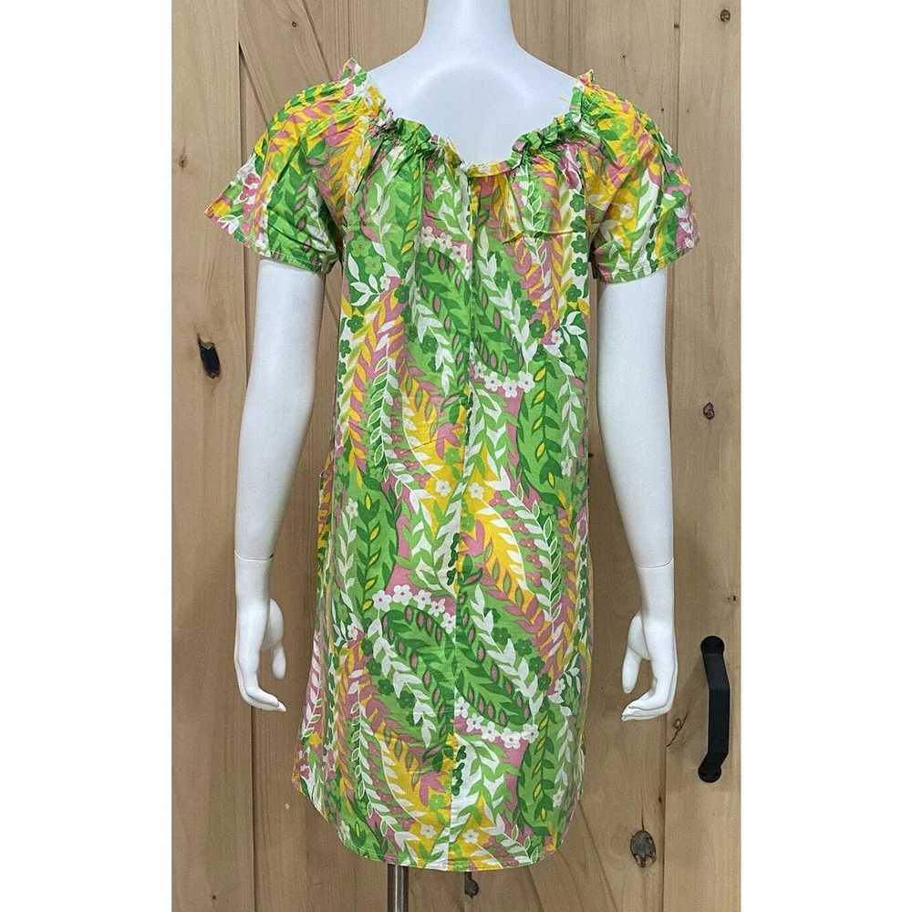 Vintage Mod Floral Lounge House Dress